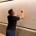 Goldfish mural production scene